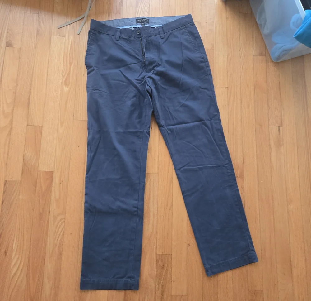 Banana Republic Navy Blue Chino Pants 34x32